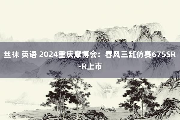 丝袜 英语 2024重庆摩博会：春风三缸仿赛675SR-R上市