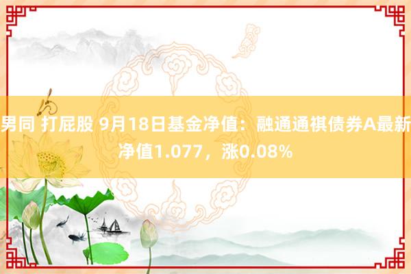 男同 打屁股 9月18日基金净值：融通通祺债券A最新净值1.077，涨0.08%