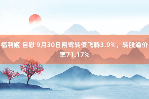 福利姬 自慰 9月30日翔鹭转债飞腾3.9%，转股溢价率71.17%