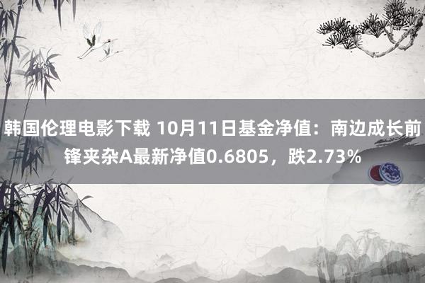 韩国伦理电影下载 10月11日基金净值：南边成长前锋夹杂A最新净值0.6805，跌2.73%