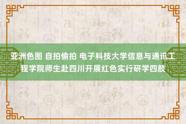 亚洲色图 自拍偷拍 电子科技大学信息与通讯工程学院师生赴四川开展红色实行研学四肢