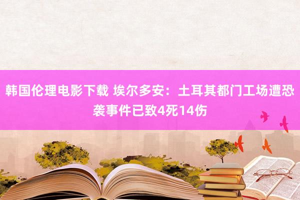 韩国伦理电影下载 埃尔多安：土耳其都门工场遭恐袭事件已致4死14伤