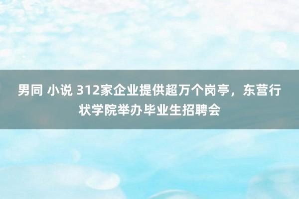 男同 小说 312家企业提供超万个岗亭，东营行状学院举办毕业生招聘会