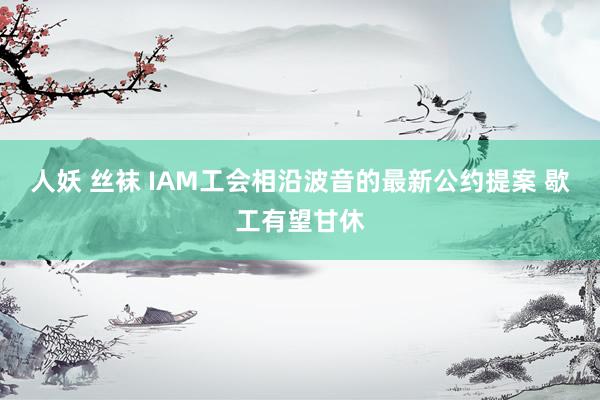 人妖 丝袜 IAM工会相沿波音的最新公约提案 歇工有望甘休