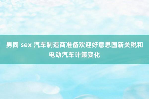 男同 sex 汽车制造商准备欢迎好意思国新关税和电动汽车计策变化