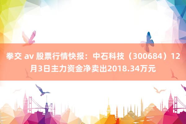 拳交 av 股票行情快报：中石科技（300684）12月3日主力资金净卖出2018.34万元