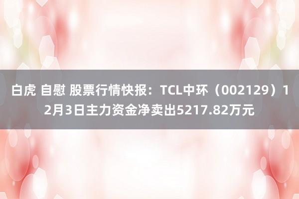 白虎 自慰 股票行情快报：TCL中环（002129）12月3日主力资金净卖出5217.82万元