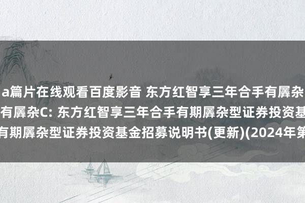 a篇片在线观看百度影音 东方红智享三年合手有羼杂A，东方红智享三年合手有羼杂C: 东方红智享三年合手有期羼杂型证券投资基金招募说明书(更新)(2024年第1号)