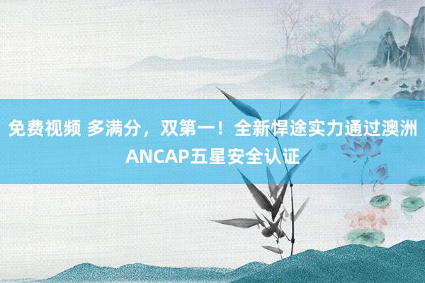 免费视频 多满分，双第一！全新悍途实力通过澳洲ANCAP五星安全认证