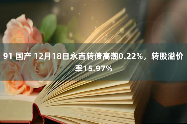 91 国产 12月18日永吉转债高潮0.22%，转股溢价率15.97%