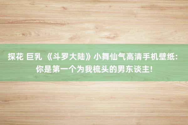 探花 巨乳 《斗罗大陆》小舞仙气高清手机壁纸: 你是第一个为我梳头的男东谈主!